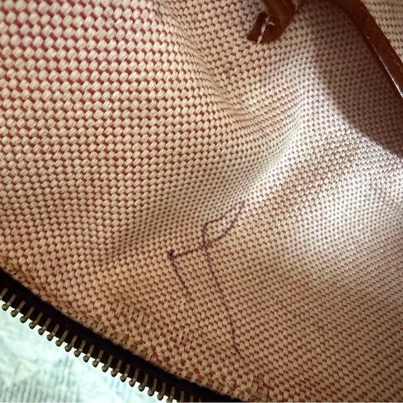 DOONEY & BOURKE Champosa Black Brown Pebbled Leather Satchel Handbag XL - Picture 13 of 13